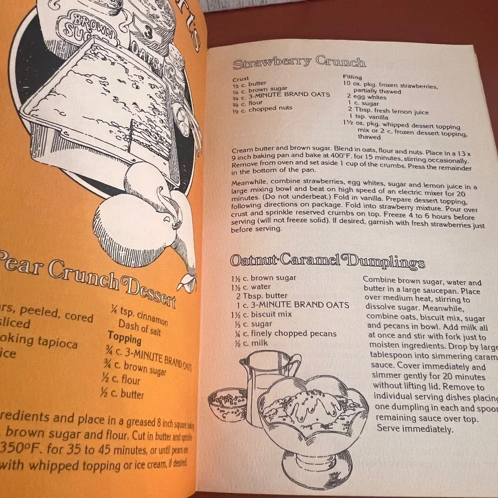 Vintage 3-Minute Brand Oats Cookbook Oatmeals Meals That Go Farther Vol 2 Recipe
